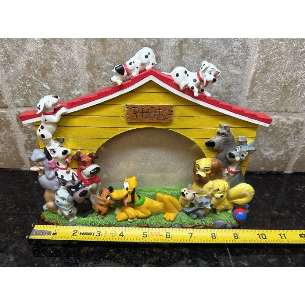 Disney‎ Pets Dogs Photo Picture Frame 3D Lady Tramp Dalmatian Nana Pluto 4x6